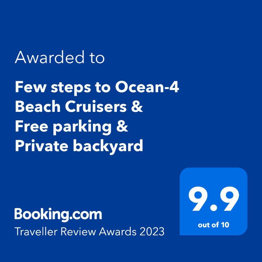Few Steps To Ocean-4 Beach Cruisers & Free Parking & Private Backyard Jacksonville Beach Buitenkant foto