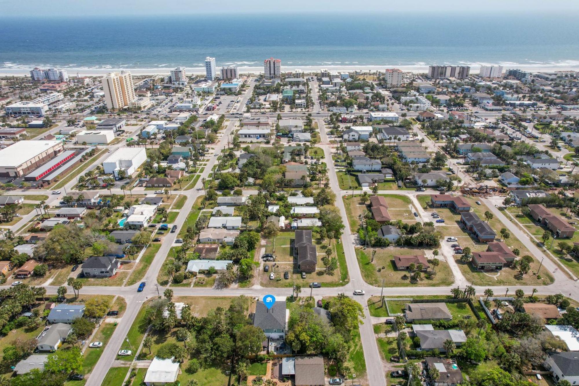 Few Steps To Ocean-4 Beach Cruisers & Free Parking & Private Backyard Jacksonville Beach Buitenkant foto